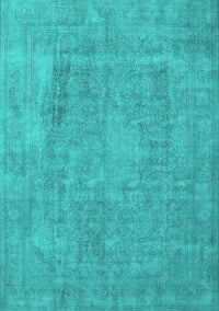 Oriental Turquoise Industrial Rug, urb1928turq