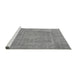 Sideview of Machine Washable Oriental Gray Industrial Rug, wshurb1928gry