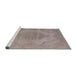 Sideview of Machine Washable Industrial Modern Rose Dust Purple Rug, wshurb1929