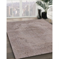 Mid-Century Modern Rose Purple Oriental Rug, urb1929