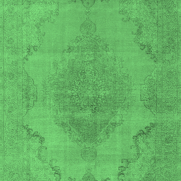 Machine Washable Oriental Emerald Green Industrial Area Rugs, wshurb1929emgrn