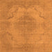 Square Oriental Orange Industrial Rug, urb1929org