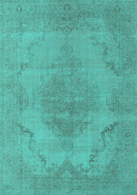 Oriental Turquoise Industrial Rug, urb1929turq