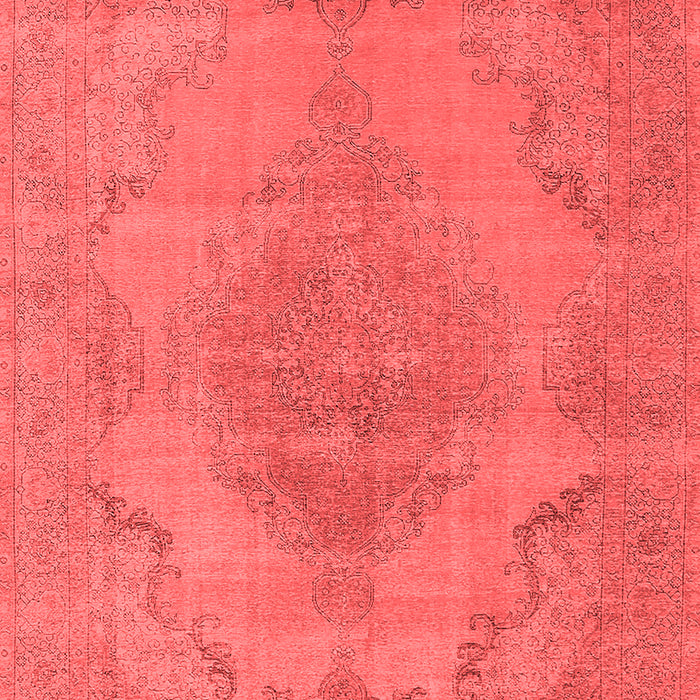 Machine Washable Oriental Red Industrial Rug, wshurb1929red