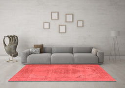 Industrial Red Washable Rugs
