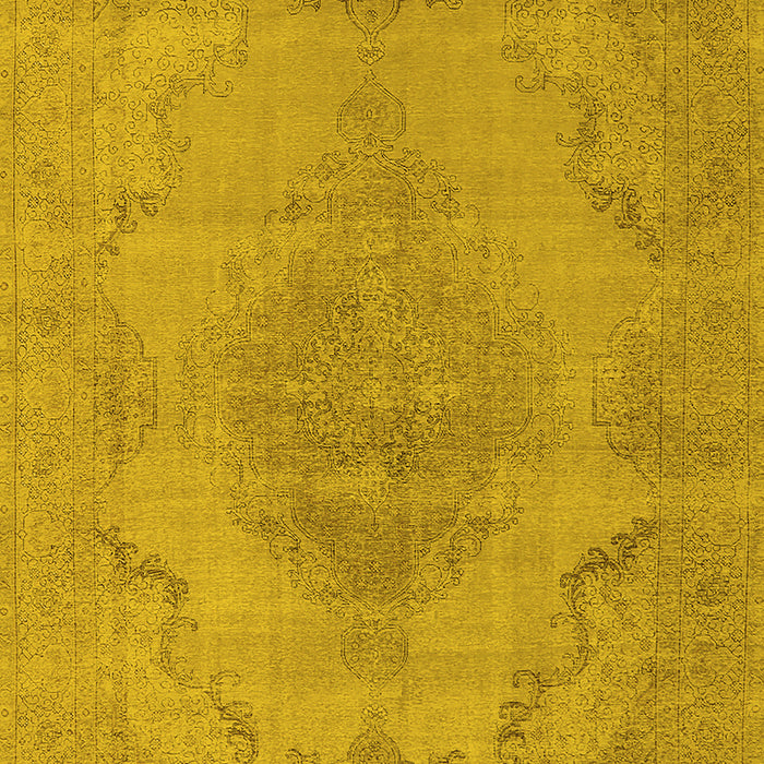 Oriental Yellow Industrial Rug, urb1929yw