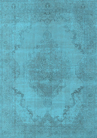 Oriental Light Blue Industrial Rug, urb1929lblu