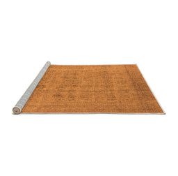 Sideview of Machine Washable Oriental Orange Industrial Area Rugs, wshurb1930org