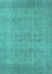 Oriental Turquoise Industrial Rug, urb1930turq