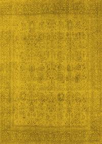 Oriental Yellow Industrial Rug, urb1930yw