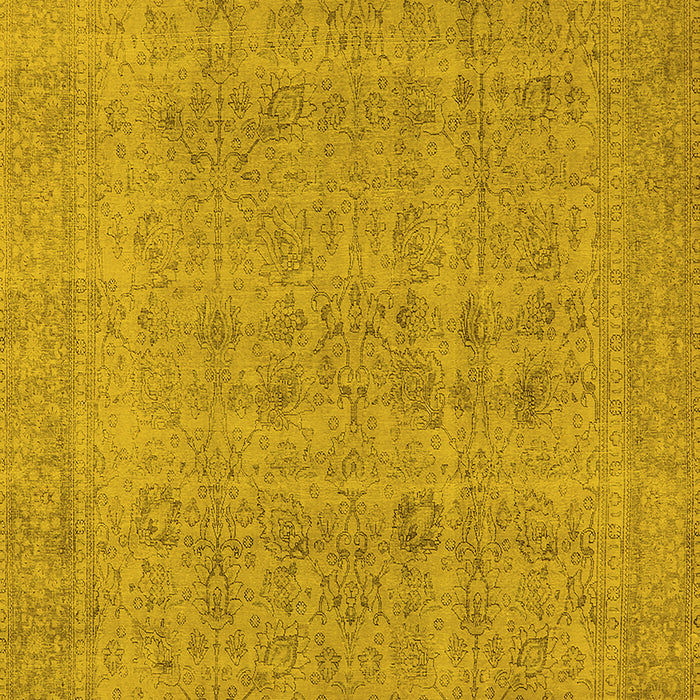 Oriental Yellow Industrial Rug, urb1930yw