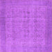 Square Oriental Purple Industrial Rug, urb1930pur