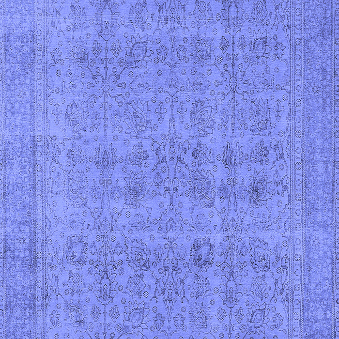 Machine Washable Oriental Blue Industrial Rug, wshurb1930blu