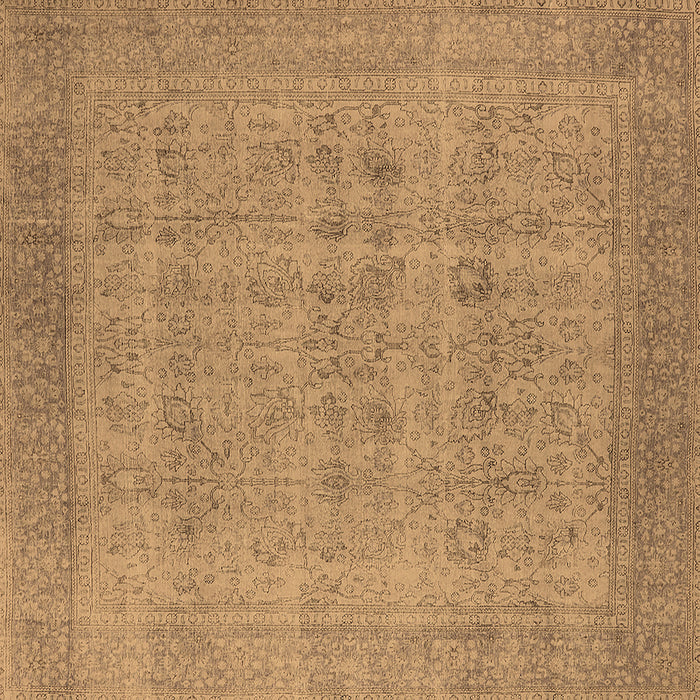 Square Oriental Brown Industrial Rug, urb1930brn