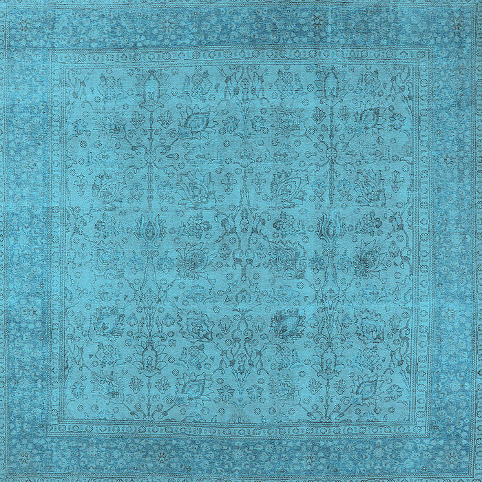 Square Oriental Light Blue Industrial Rug, urb1930lblu