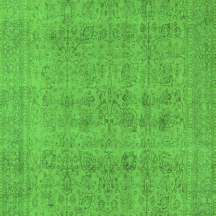 Machine Washable Oriental Green Industrial Area Rugs, wshurb1930grn