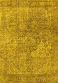 Oriental Yellow Industrial Rug, urb1931yw