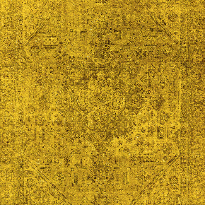 Oriental Yellow Industrial Rug, urb1931yw