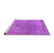 Sideview of Machine Washable Oriental Purple Industrial Area Rugs, wshurb1931pur