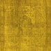 Square Oriental Yellow Industrial Rug, urb1931yw