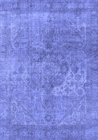 Oriental Blue Industrial Rug, urb1931blu