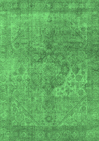 Oriental Emerald Green Industrial Rug, urb1931emgrn