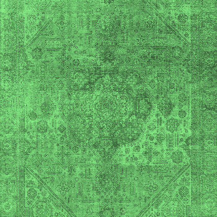 Oriental Emerald Green Industrial Rug, urb1931emgrn