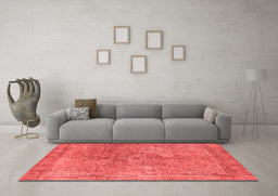 Industrial Red Washable Rugs
