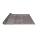 Sideview of Mid-Century Modern Mauve Taupe Purple Oriental Rug, urb1932