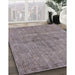 Machine Washable Industrial Modern Mauve Taupe Purple Rug in a Family Room, wshurb1932