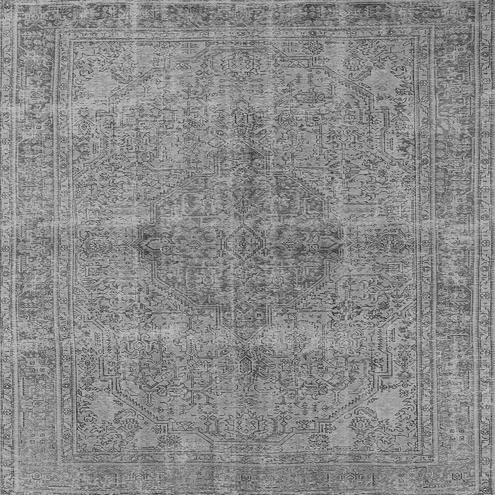 Square Oriental Gray Industrial Rug, urb1932gry