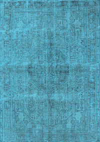 Oriental Light Blue Industrial Rug, urb1932lblu