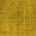 Square Oriental Yellow Industrial Rug, urb1932yw