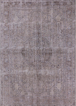 Mid-Century Modern Mauve Taupe Purple Oriental Rug, urb1932
