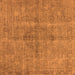 Square Oriental Orange Industrial Rug, urb1932org