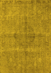 Oriental Yellow Industrial Rug, urb1932yw