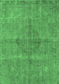 Oriental Emerald Green Industrial Rug, urb1932emgrn