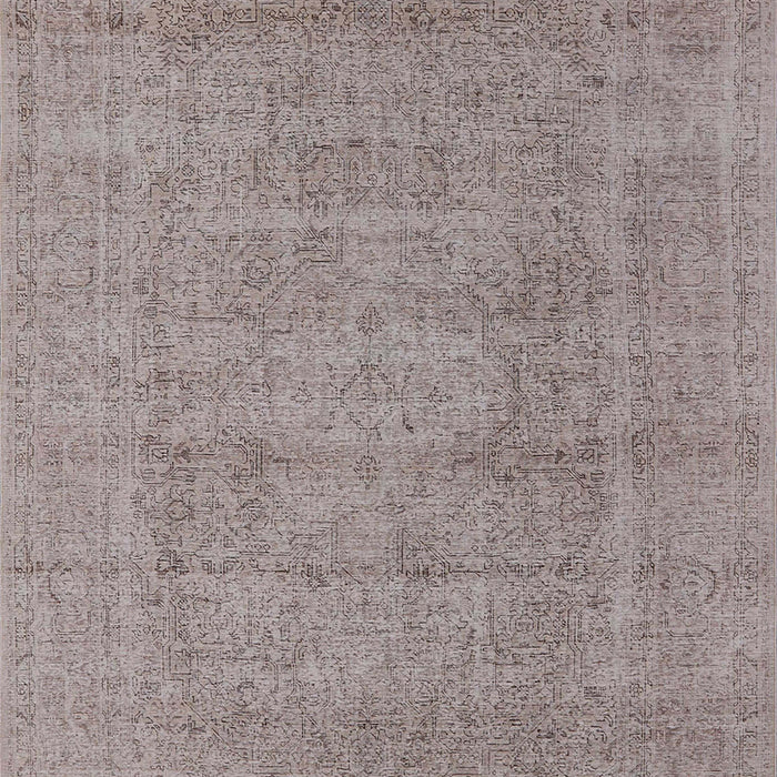 Machine Washable Industrial Modern Rose Dust Purple Rug, wshurb1933