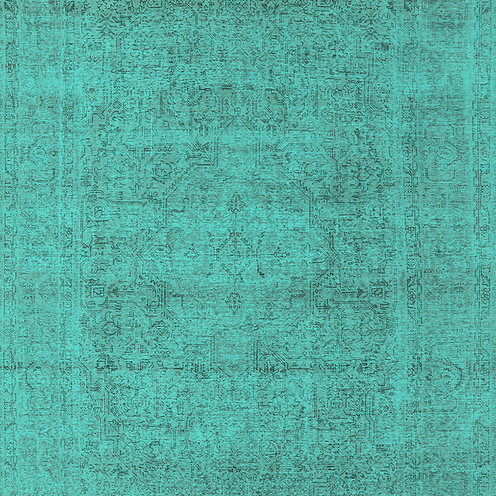 Oriental Turquoise Industrial Rug, urb1933turq