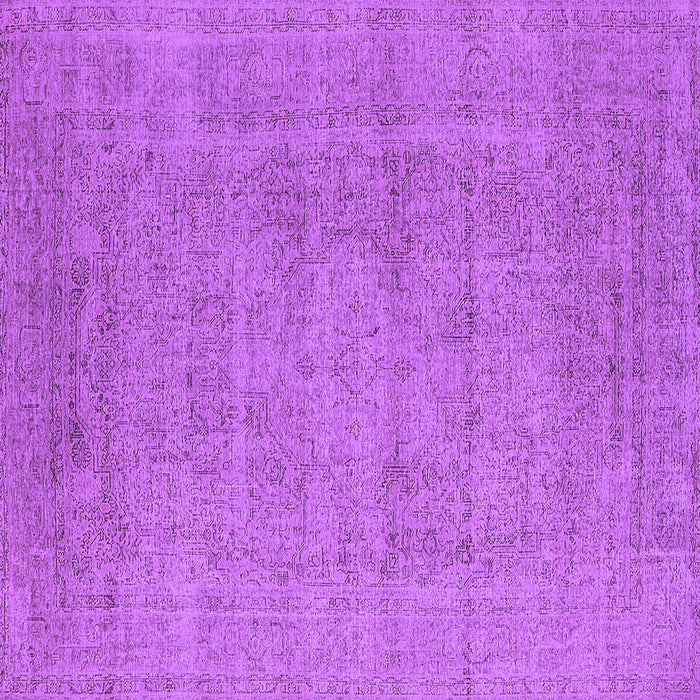 Square Oriental Purple Industrial Rug, urb1933pur
