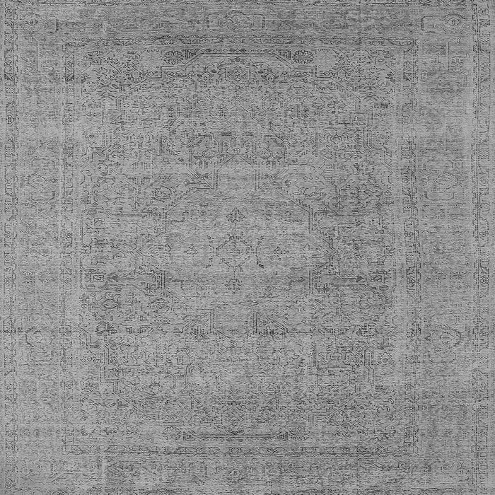 Square Oriental Gray Industrial Rug, urb1933gry
