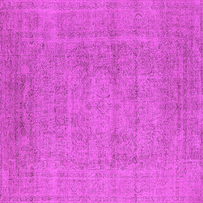 Square Oriental Pink Industrial Rug, urb1933pnk