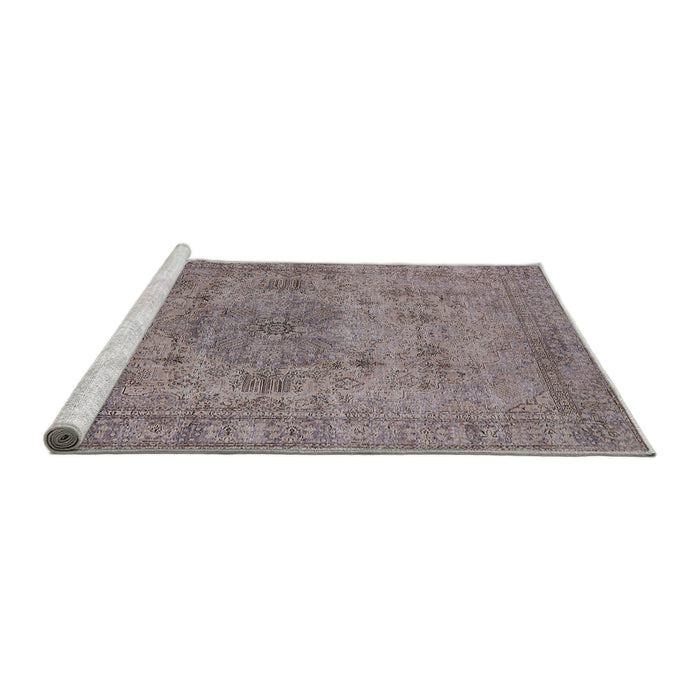 Sideview of Machine Washable Industrial Modern Puce Purple Rug, wshurb1934