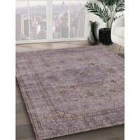 Mid-Century Modern Puce Purple Oriental Rug, urb1934