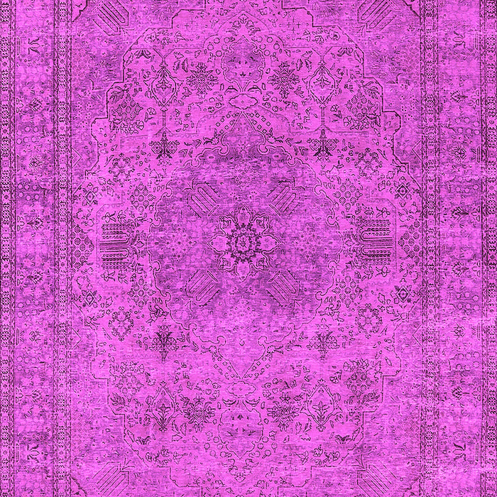 Machine Washable Oriental Pink Industrial Rug, wshurb1934pnk
