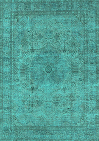 Oriental Turquoise Industrial Rug, urb1934turq