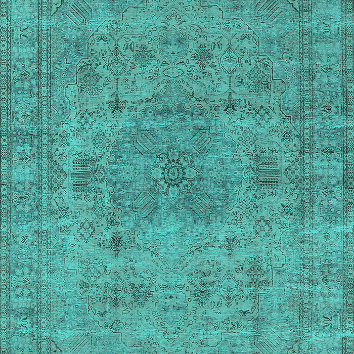 Oriental Turquoise Industrial Rug, urb1934turq