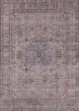 Machine Washable Industrial Modern Puce Purple Rug, wshurb1934