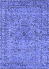 Oriental Blue Industrial Rug, urb1934blu