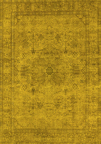 Oriental Yellow Industrial Rug, urb1934yw